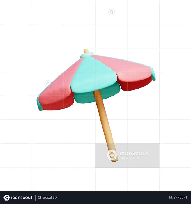 Beach Umbrella  3D Icon