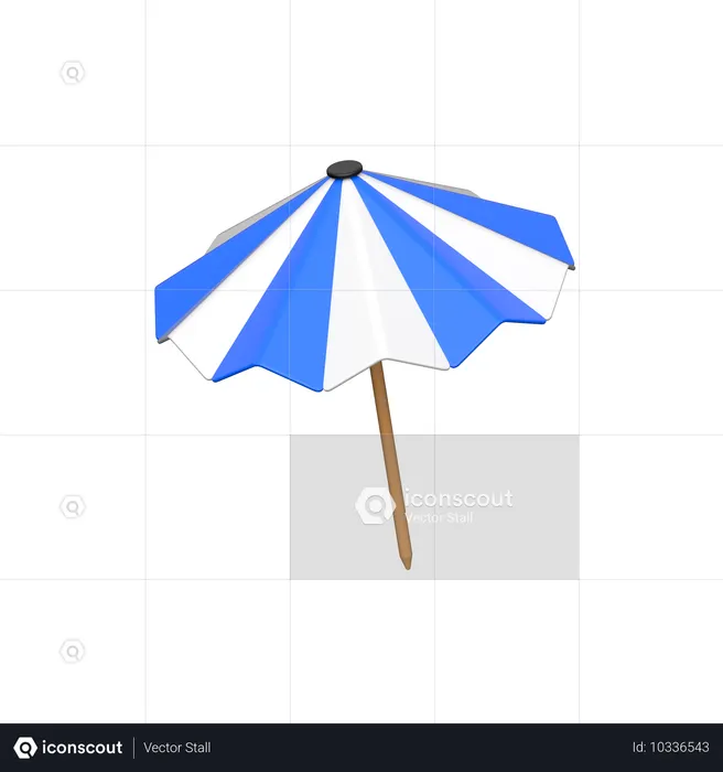 Beach Umbrella  3D Icon