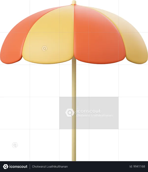 Beach Umbrella  3D Icon