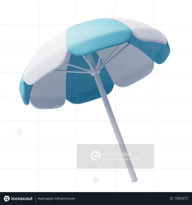 Beach Umbrella  3D Icon