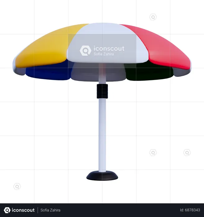 Beach Umbrella  3D Icon