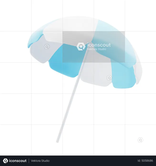 Beach Umbrella  3D Icon