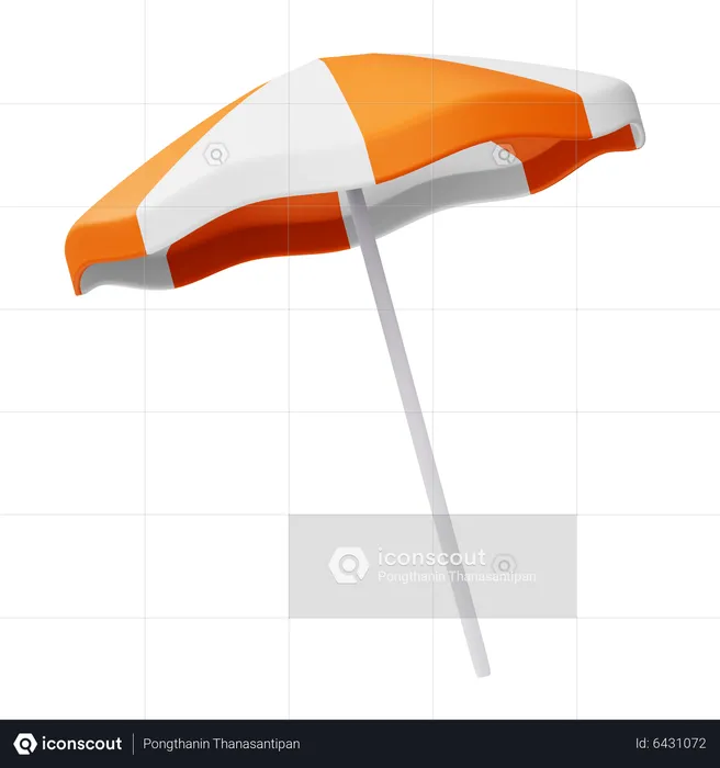 Beach Umbrella  3D Icon