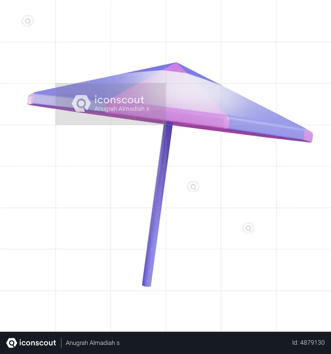 ビーチパラソル  3D Icon