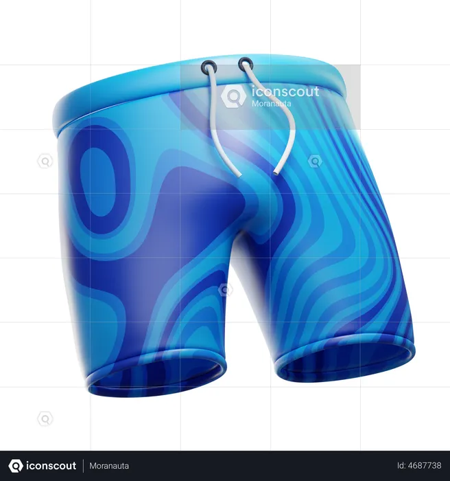 Beachwear pants  3D Illustration