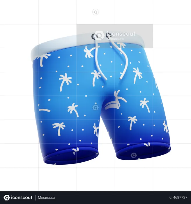 Beachwear pants  3D Illustration