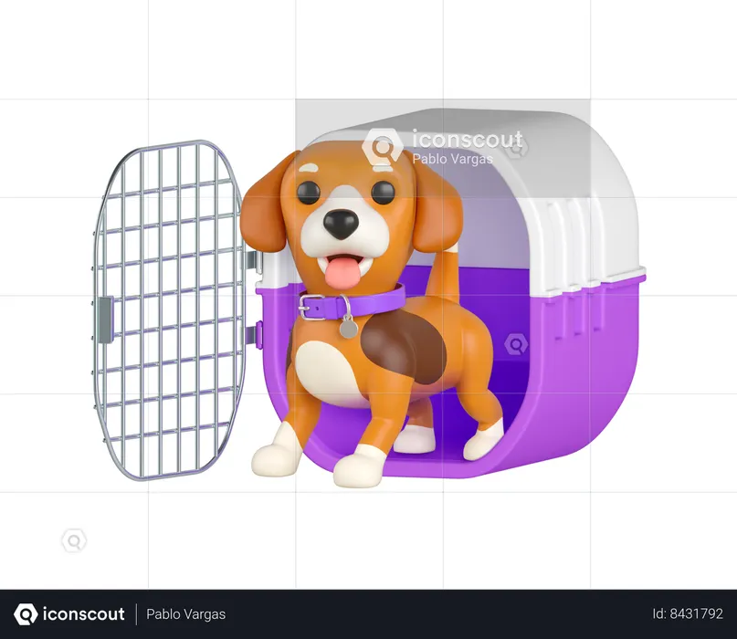 Beagle cage  3D Icon
