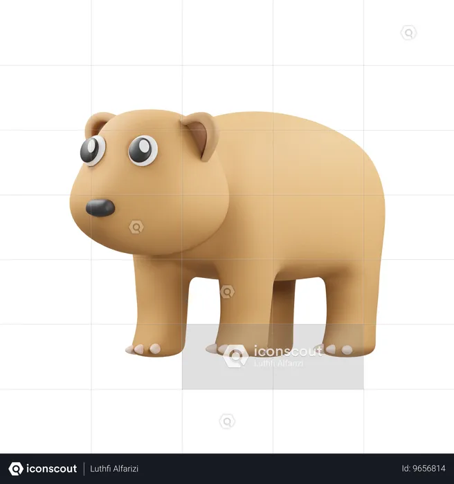 Bear  3D Icon