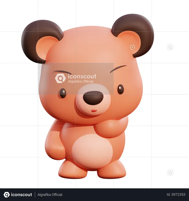 Bear  3D Illustration