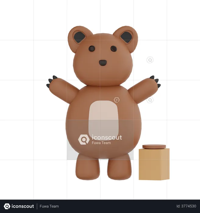 Bear  3D Illustration