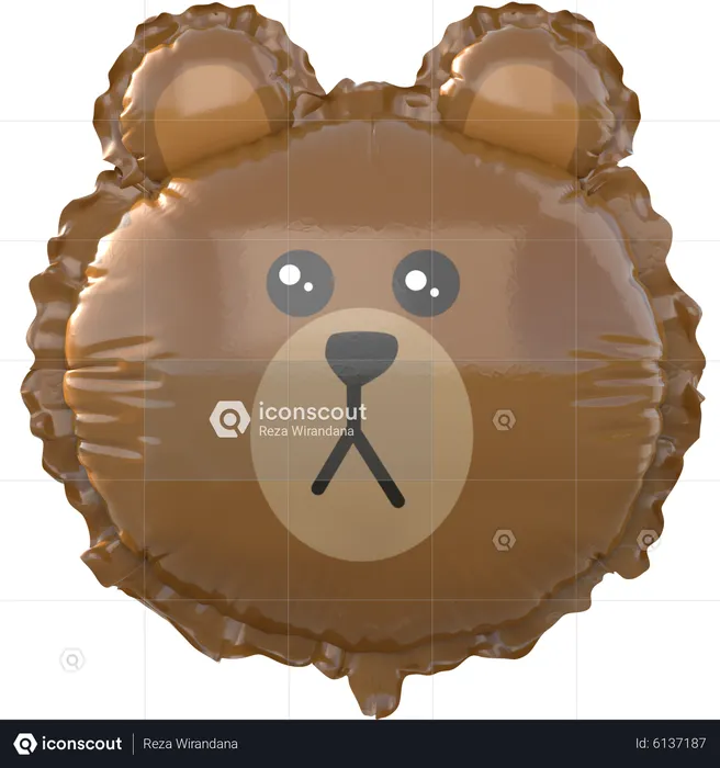 Bear Balloon  3D Icon