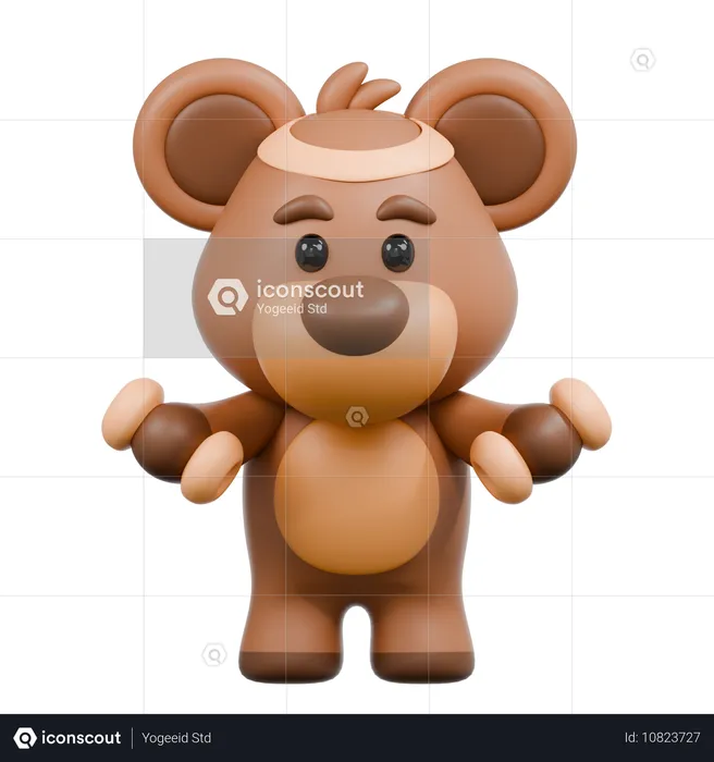 Bear Gym  3D Illustration