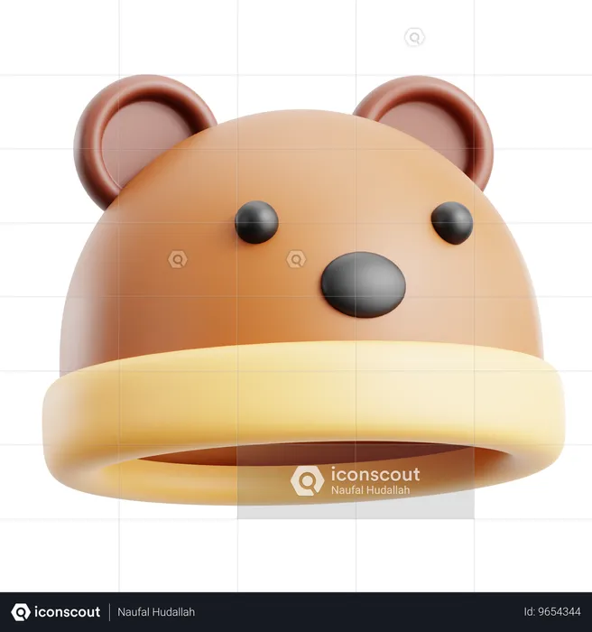 クマの帽子  3D Icon