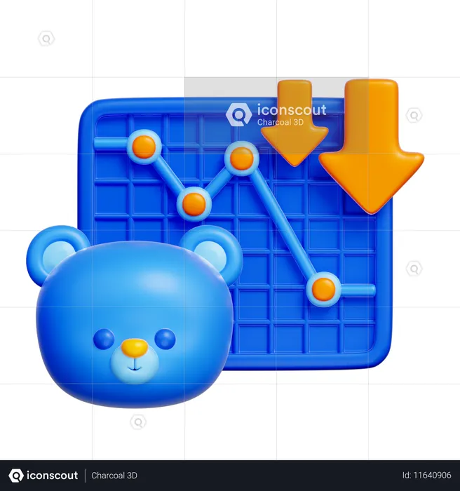 Bear Market  3D Icon