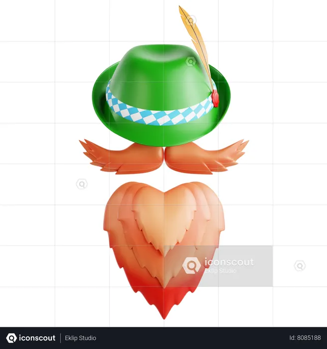 Beard  3D Icon