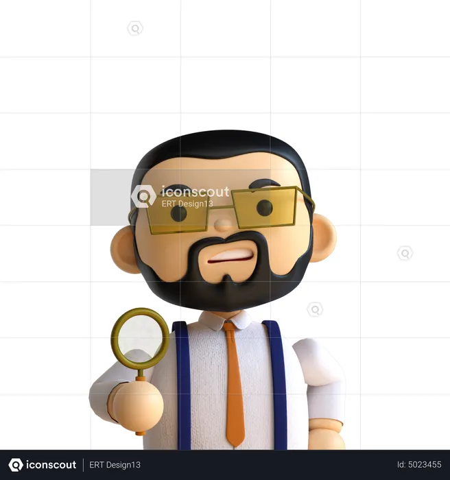 Beard Man  3D Icon