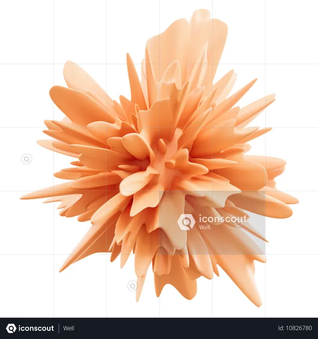 Beautiful explosion  3D Icon
