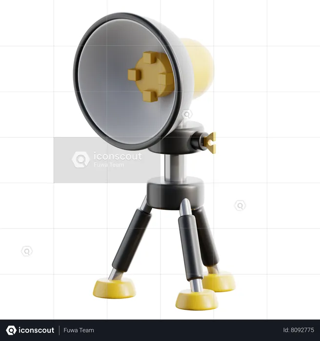 Beauty Dish Lighting  3D Icon