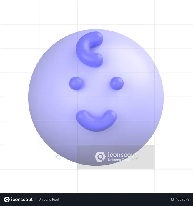 Bebé Emoji 3D Icon