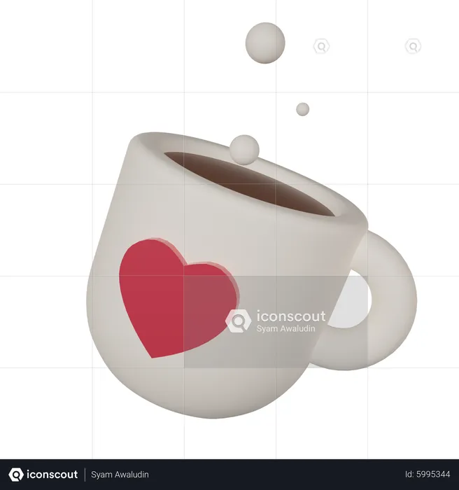 Bebida de chocolate quente  3D Icon