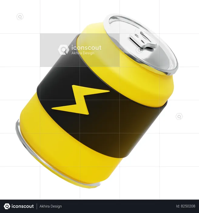 Bebida energética  3D Icon