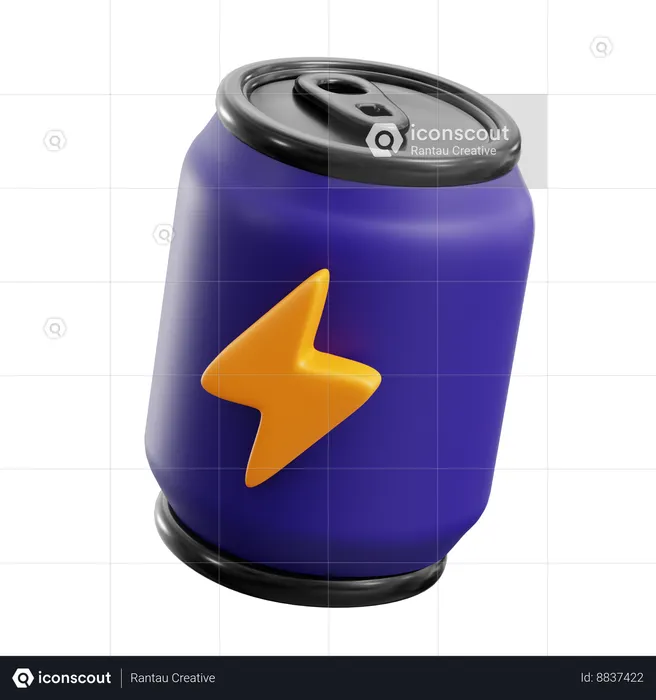 Bebida energética  3D Icon