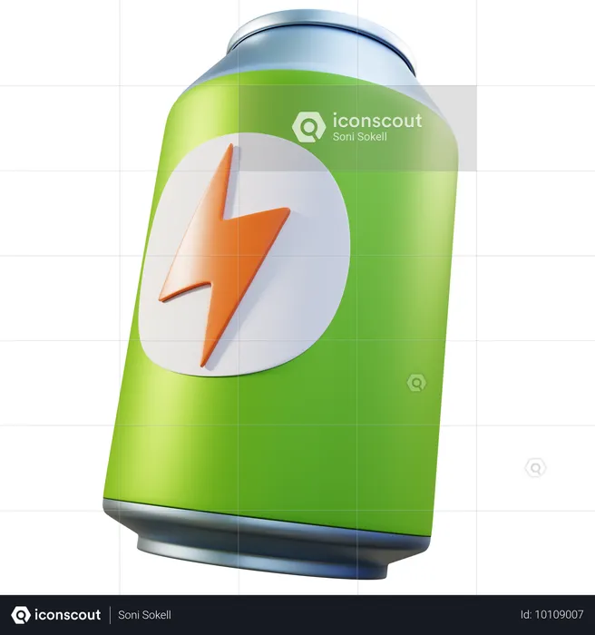 Bebida energética  3D Icon