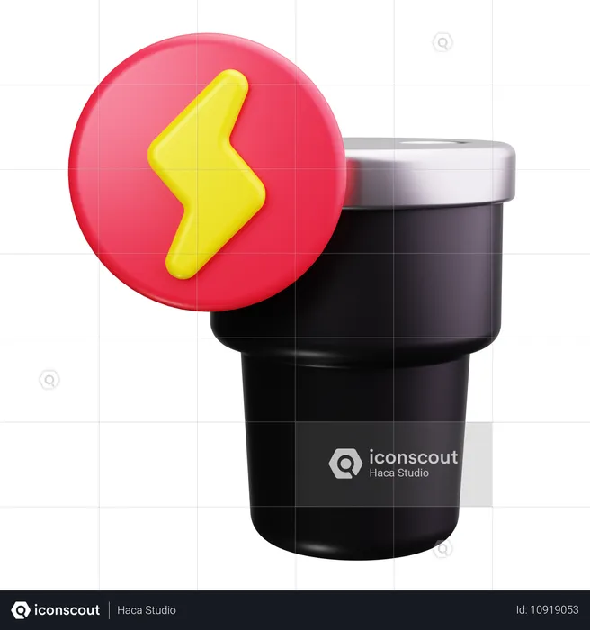 Bebida energética  3D Icon