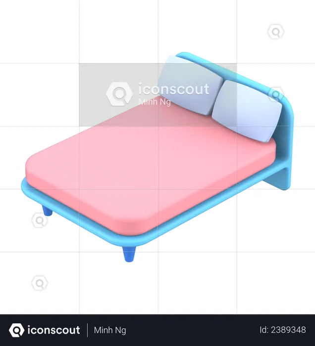 Bed  3D Illustration
