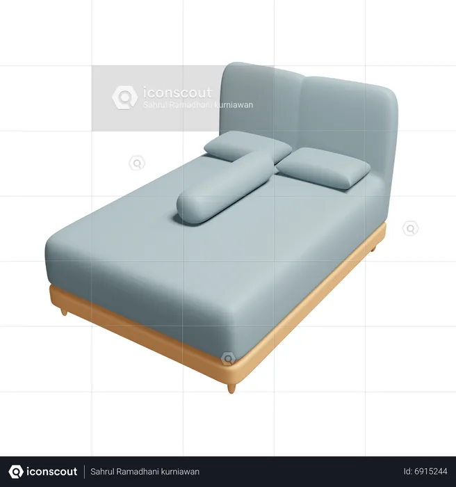 Bed  3D Icon