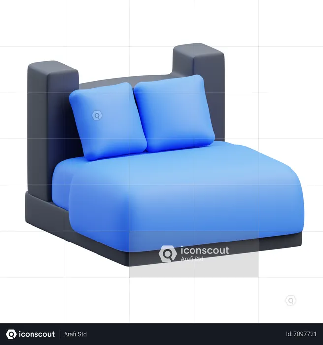 Bed  3D Icon