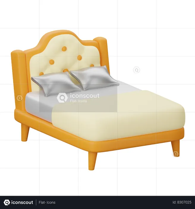 Bed  3D Icon