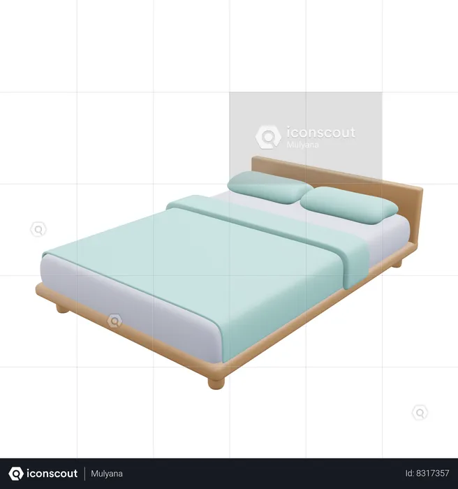 Bed  3D Icon