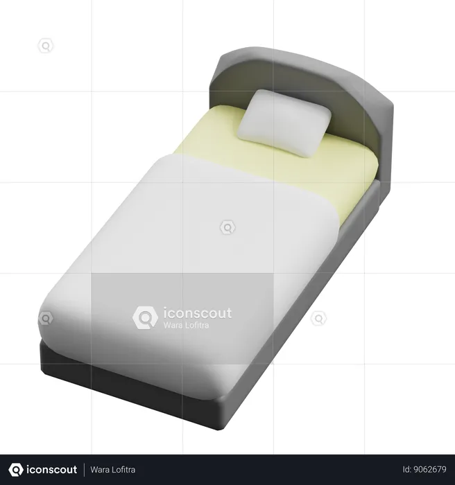 Bed  3D Icon