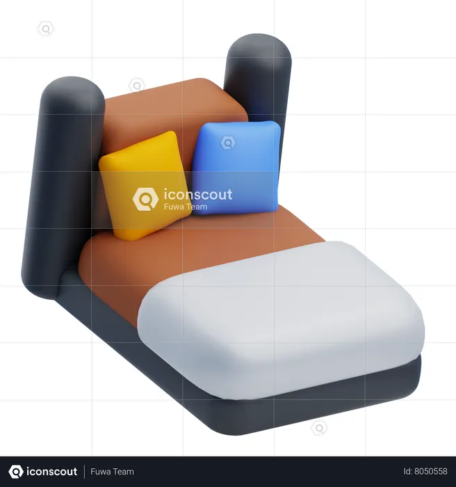 Bed  3D Icon