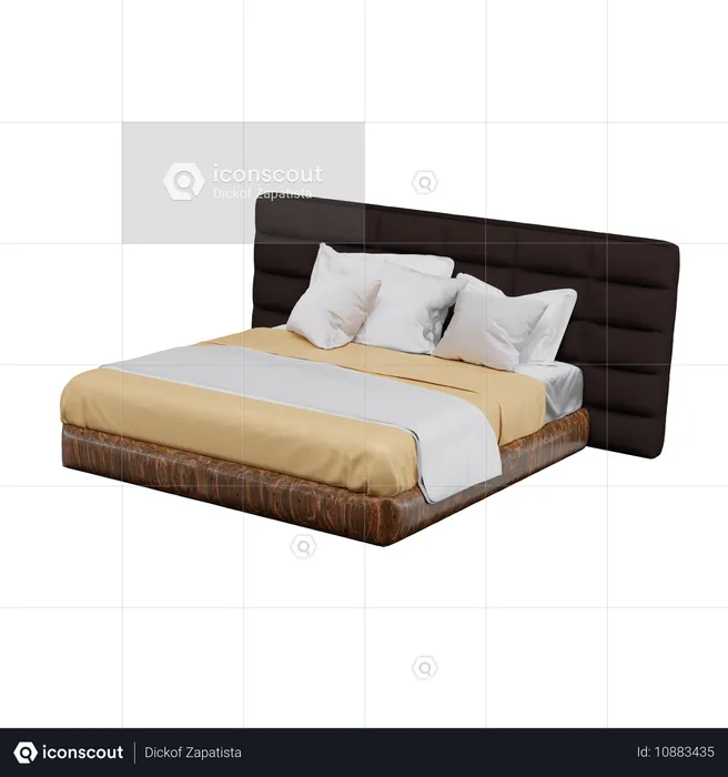 Bed  3D Icon