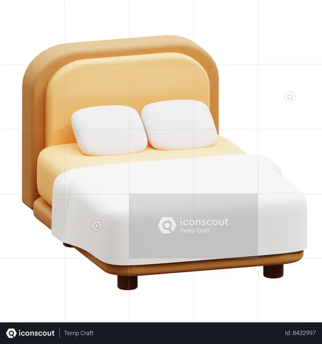 Bed  3D Icon