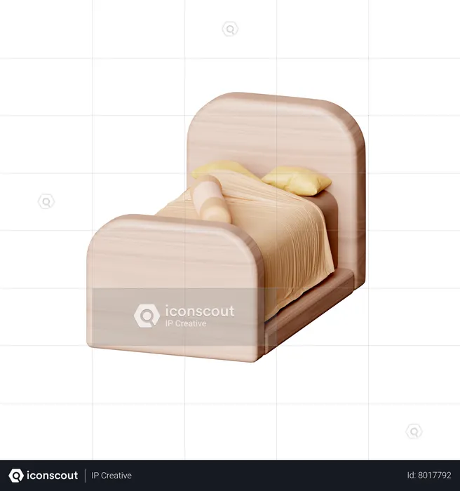 Bed  3D Icon