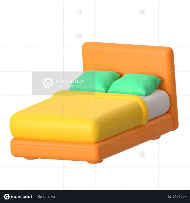 Bed  3D Icon