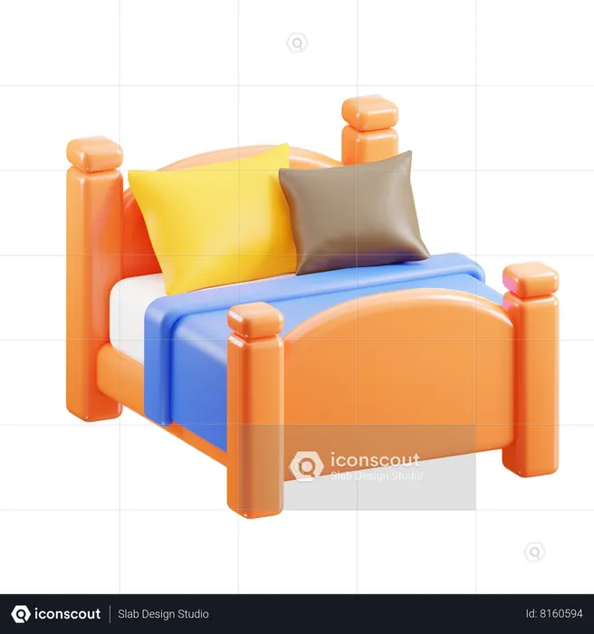 Bed  3D Icon