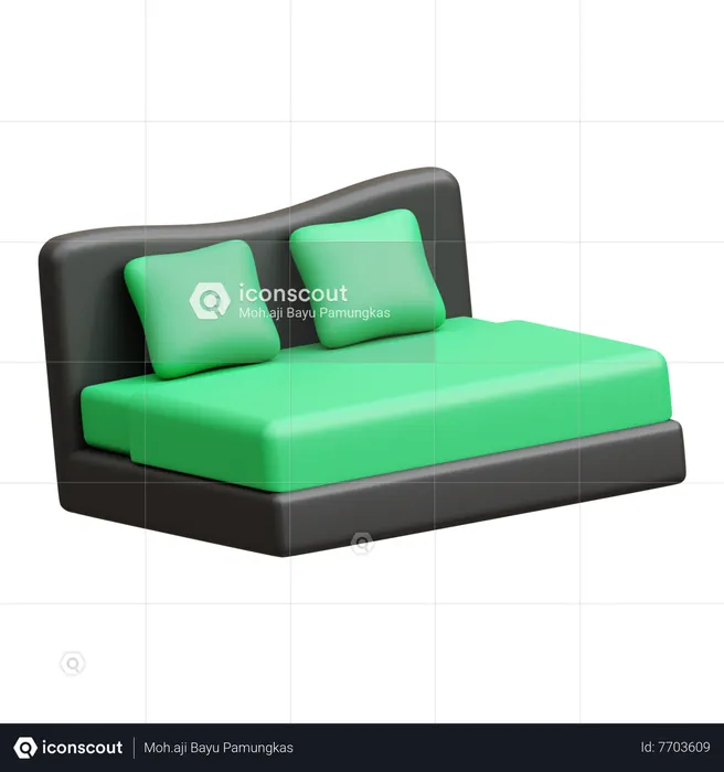 Bed  3D Icon