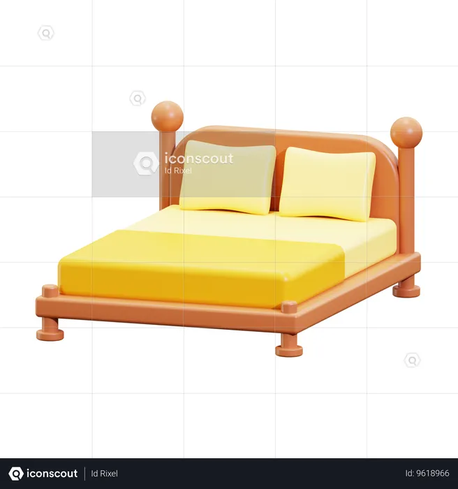 Bed  3D Icon