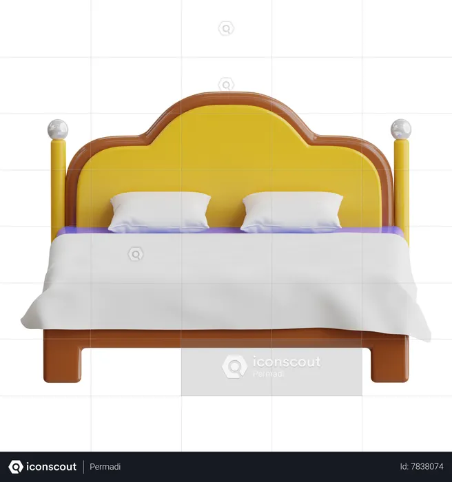Bed  3D Icon