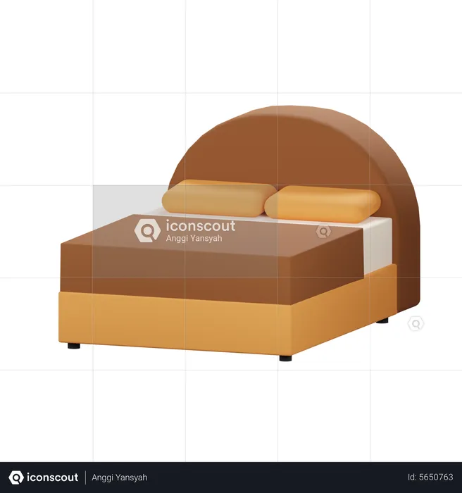 Bed  3D Icon