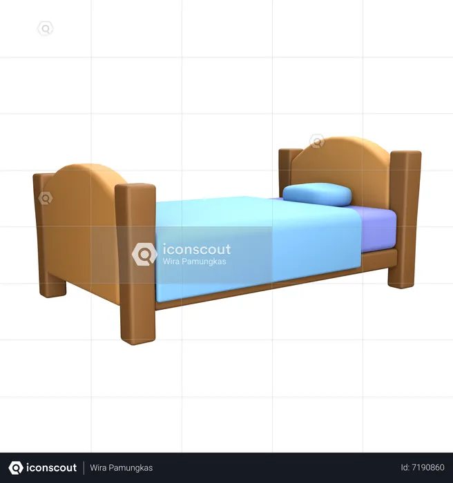 Bed  3D Icon