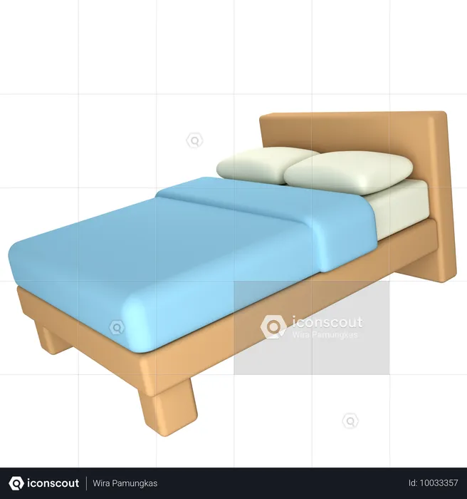 Bed  3D Icon