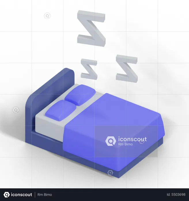 Bed  3D Illustration