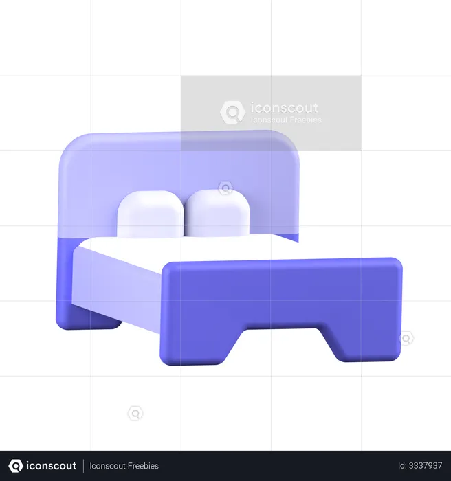 Bed  3D Illustration
