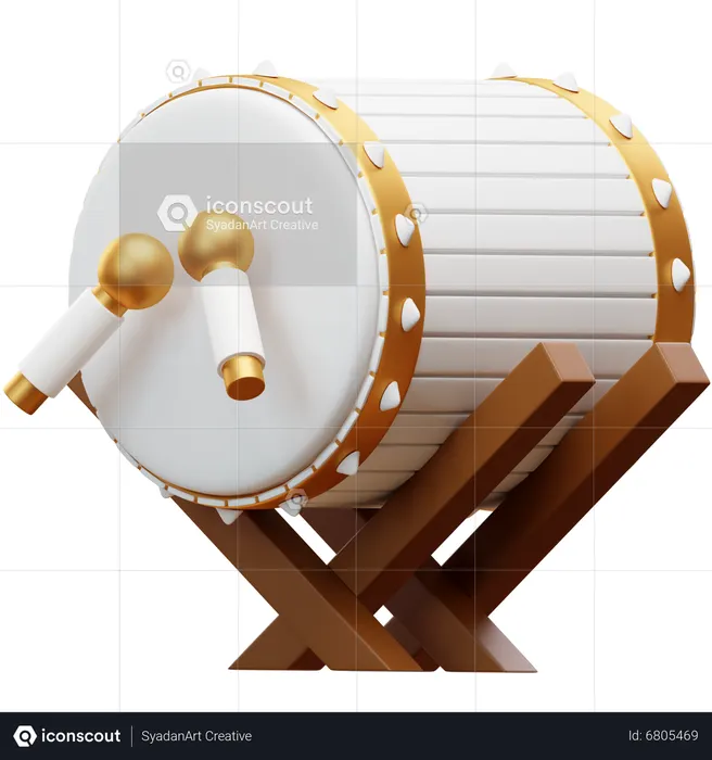 Bedug  3D Icon