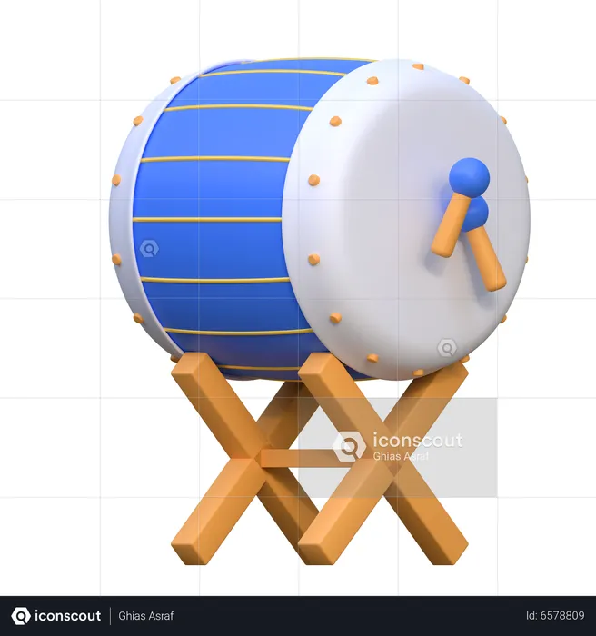 Bedug  3D Icon